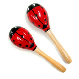 Educational Wooden Maracas resmi