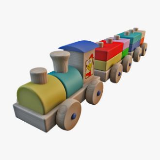 Wooden Train Set resmi