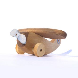 Wooden Toy Plane resmi