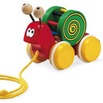Snail Pull-Along Toy resmi