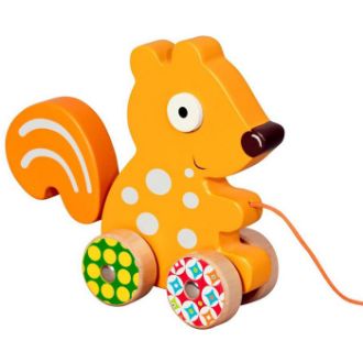 Squirrel Pull-Along Toy  resmi