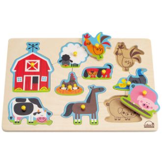 Animal Peg&Nob Puzzle resmi