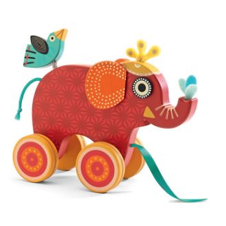 Elephant Pull-Along Toy resmi